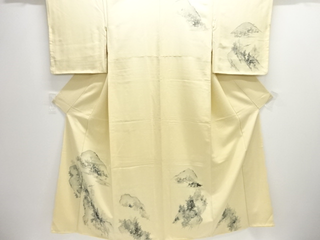 JAPANESE KIMONO / HOMONGI / DISTANT MOUNTAINS